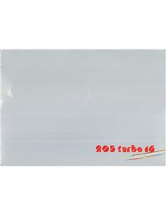 1984 PEUGEOT 205 TURBO 16 (PORFTOLIO) PROSPEKT FRANZÖSISCH