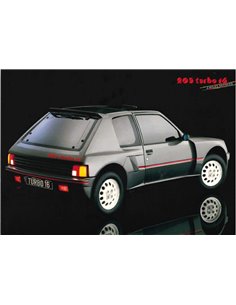1984 PEUGEOT 205 TURBO 16 (PORFTOLIO) PROSPEKT FRANZÖSISCH 2