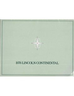 1976 LINCOLN CONTINENTAL PROSPEKT ENGLISCH