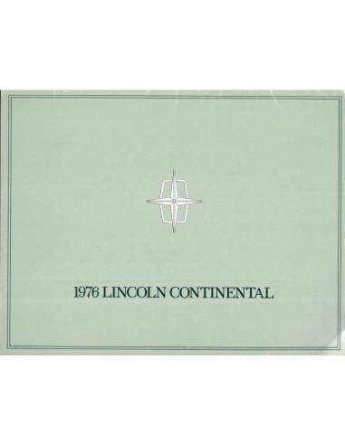 1976 LINCOLN CONTINENTAL BROCHURE ENGELS