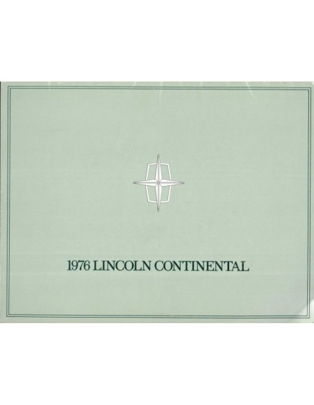 1976 LINCOLN CONTINENTAL BROCHURE ENGLISH