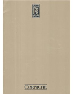 1982 ROLLS ROYCE CORNICHE PROSPEKT ENGLISCH