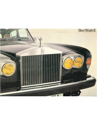 1977 ROLLS ROYCE SILVER WRAITH II BROCHURE ENGELS