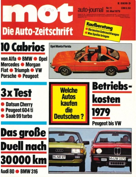 1979 MOT MAGAZINE 11 GERMAN