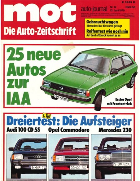 1979 MOT MAGAZINE 12 GERMAN