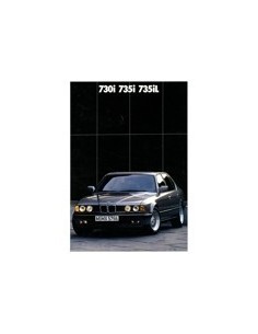 1988 BMW 7 SERIE BROCHURE DUITS