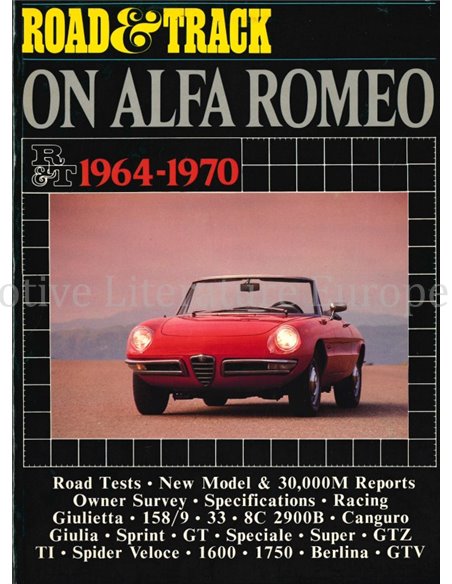 ROAD & TRACK ON ALFA ROMEO 1964 - 1970