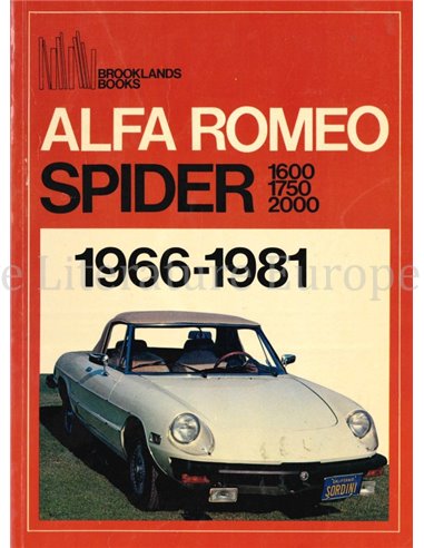 ALFA ROMEO SPIDER 1600, 1750 & 2000: 1966 - 1981  (BROOKLANDS ROAD TEST)