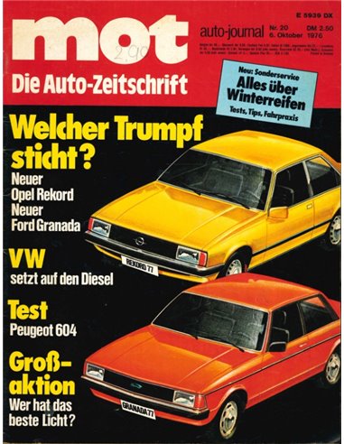 1976 MOT MAGAZINE 20 GERMAN