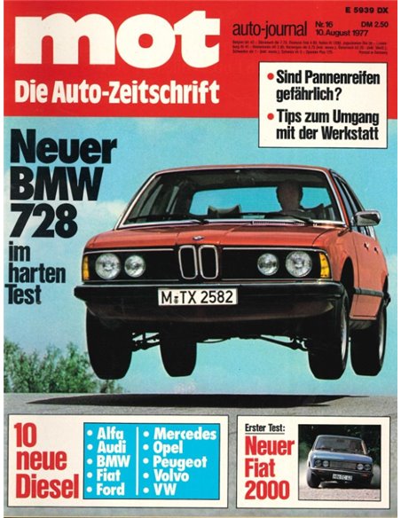 1977 MOT MAGAZINE 16 GERMAN