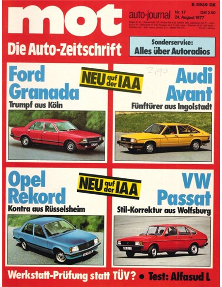 1977 MOT MAGAZINE 17 GERMAN
