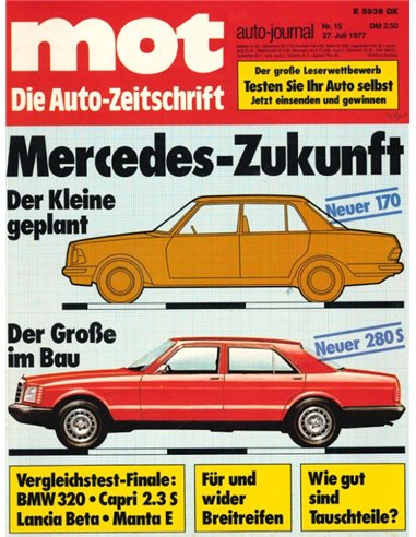 1977 MOT MAGAZINE 15 DUITS