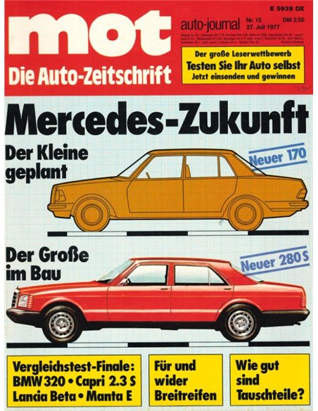 1977 MOT MAGAZINE 15 DUITS
