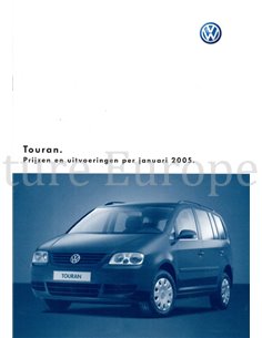 2004 VOLKSWAGEN TOURAN BROCHURE NEDERLANDS 2