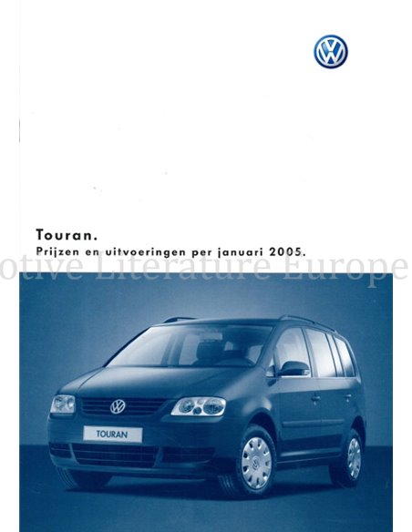 2004 VOLKSWAGEN TOURAN BROCHURE NEDERLANDS