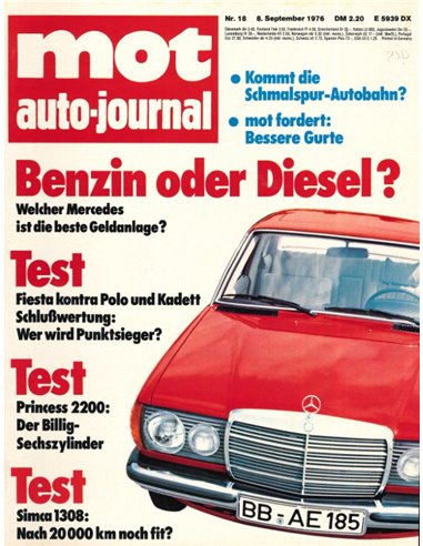 1976 MOT MAGAZINE 18 GERMAN