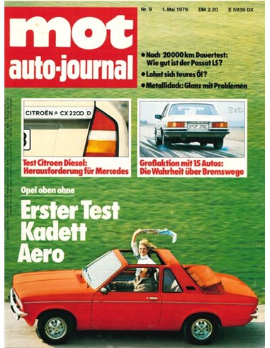 1976 MOT AUTO JOURNAL MAGAZINE 09 GERMAN