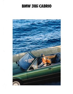 1991 BMW 3ER CABRIO PROSPEKT ITALIENISCH
