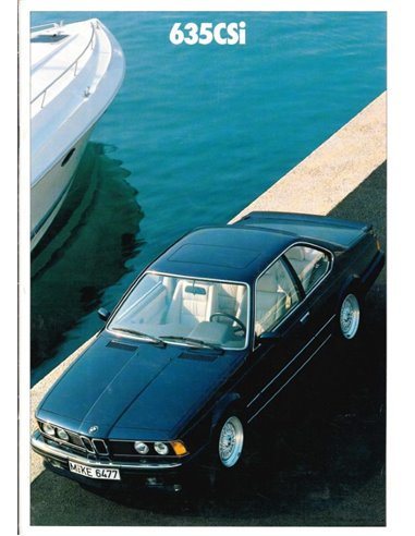 1988 BMW 6 SERIES BROCHURE GERMAN