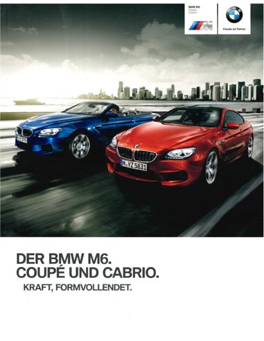 2013 BMW M6 BROCHURE DUITS