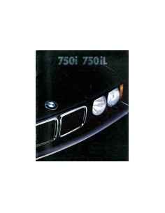 1987 BMW 7 SERIE BROCHURE DUITS