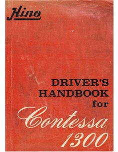 1964 HINO CONTESSA 1300 INSTRUKTIEBOEKJE ENGELS