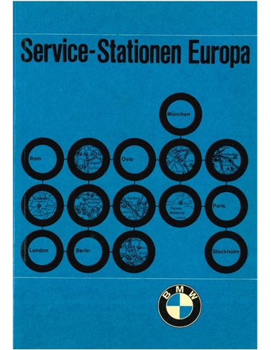 1971 BMW DEALER SERVICE NETWORK EUROPE HANDBOOK