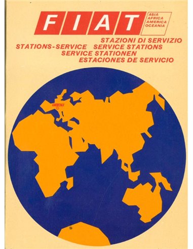 1969 FIAT SERVICE DEALERS HANDLEIDING