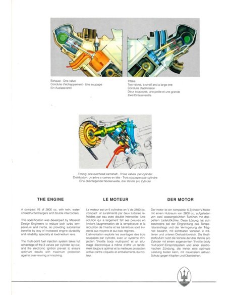 1988 MASERATI 430 PERSMAP ENGELS | FRANS | DUITS