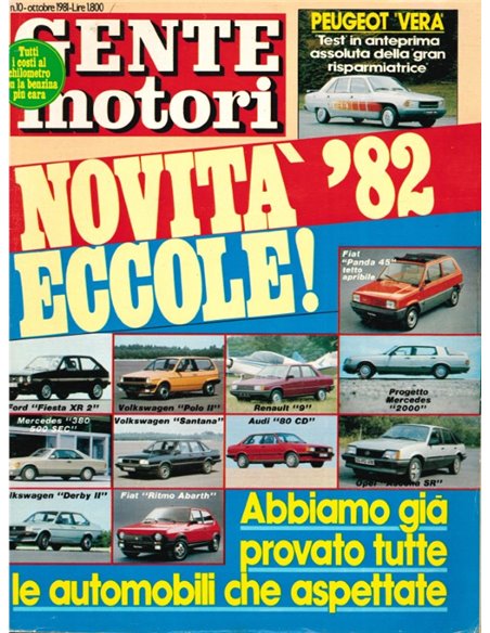 1982 GENTE MOTORI MAGAZINE 04 ITALIENISCH