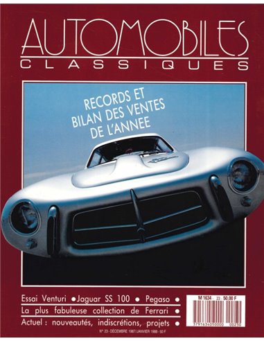 1988 AUTOMOBILES CLASSIQUES MAGAZINE 23 FRANS