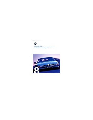1999 BMW 8 SERIES BROCHURE DUITS