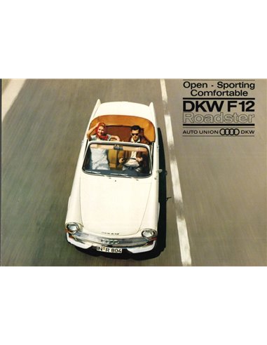 1964 DKW F12 ROADSTER PROSPEKT ENGLISCH