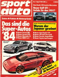 1984 SPORT AUTO MAGAZINE 04 GERMAN