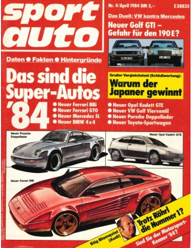 1984 SPORT AUTO MAGAZINE 04 DEUTSCH
