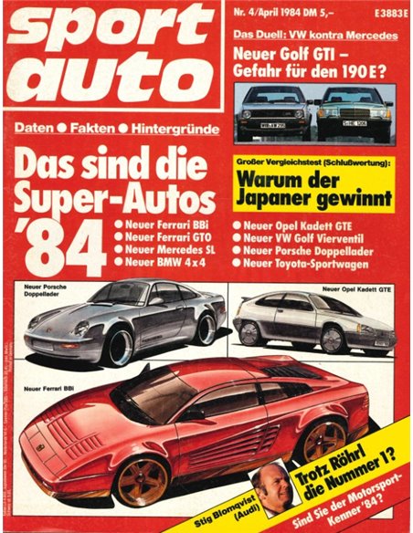 1984 SPORT AUTO MAGAZINE 04 GERMAN