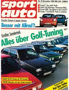 1988 SPORT AUTO MAGAZINE 12 GERMAN