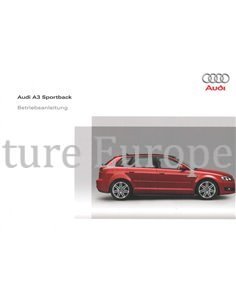 2009 AUDI A3 SPORTBACK INSTRUCTIEBOEKJE DUITS