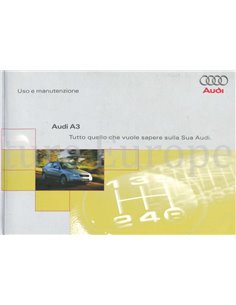 2000 AUDI A3 OWNER'S MANUAL ITALIAN