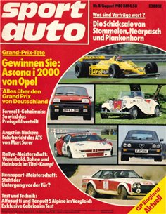 1980 SPORT AUTO MAGAZINE 08 GERMAN