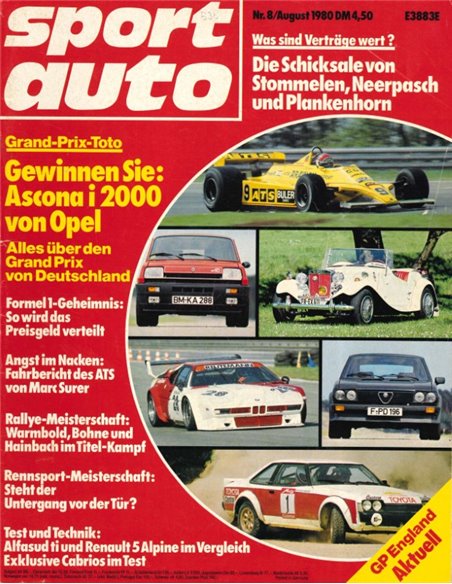 1980 SPORT AUTO MAGAZINE 08 DUITS