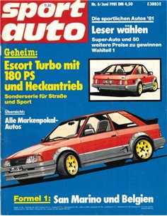 1981 SPORT AUTO MAGAZINE 06 DEUTSCH