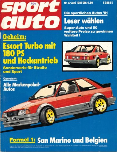 1981 SPORT AUTO MAGAZINE 06 DEUTSCH
