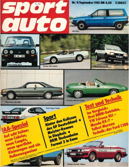 1981 SPORT AUTO MAGAZINE 09 GERMAN