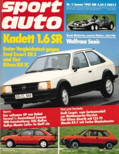 1982 SPORT AUTO MAGAZINE 01 GERMAN