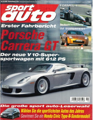 2003 SPORT AUTO MAGAZINE 10 GERMAN