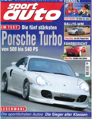 2001 SPORT AUTO MAGAZINE 01 GERMAN