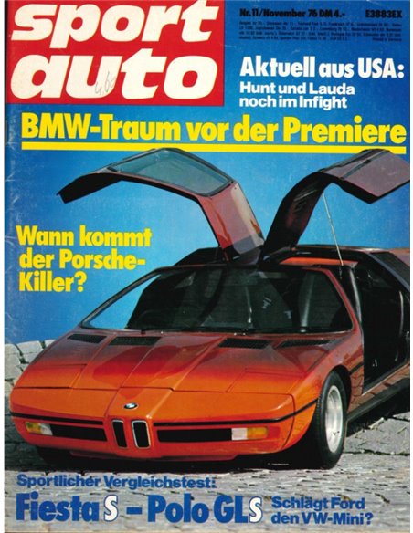 1976 SPORT AUTO MAGAZINE 11 DEUTSCH