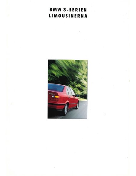 1993 BMW 3 SERIES SALOON BROCHURE SWEDISH