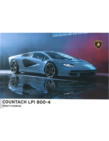 2021 LAMBORGHINI COUNTACH LPI 800-4 BETRIEBSANLEITUNG ENGLISCH